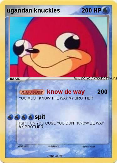 Pokemon ugandan knuckles