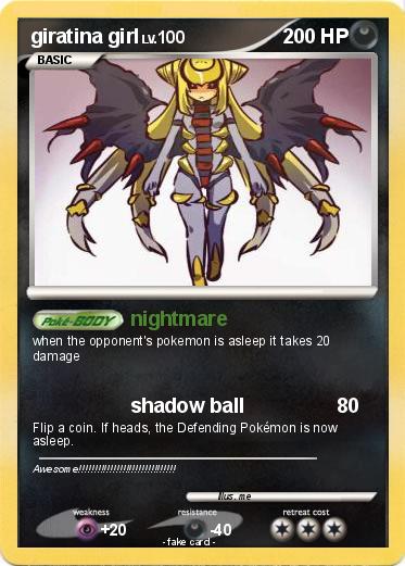 Pokemon giratina girl