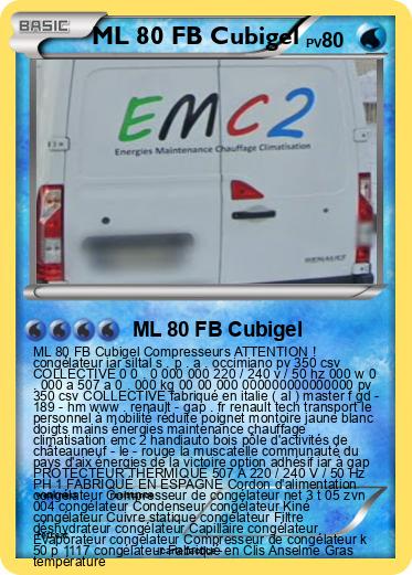 Pokemon ML 80 FB Cubigel