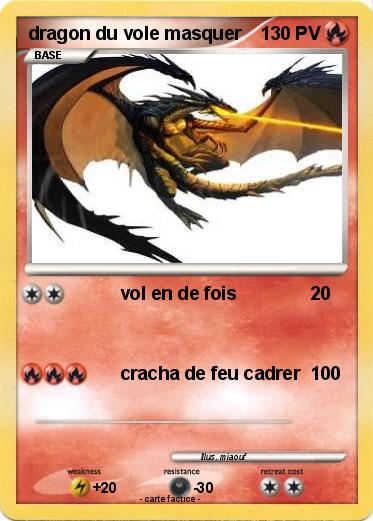 Pokemon dragon du vole masquer