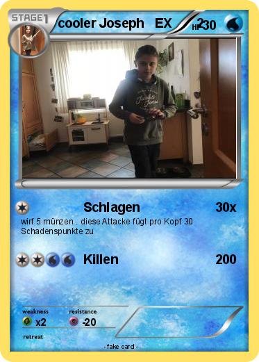 Pokemon cooler Joseph   EX       2