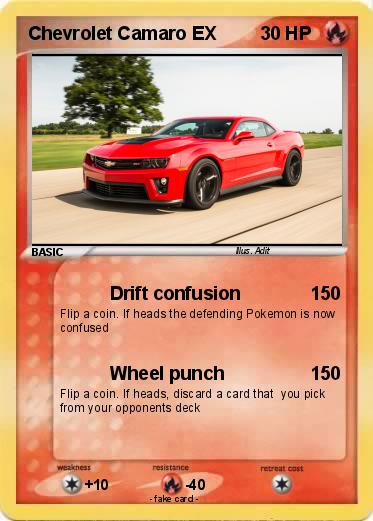 Pokemon Chevrolet Camaro EX