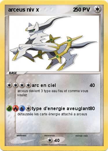 Pokemon arceus niv x                       2 