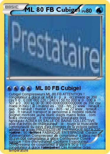 Pokemon ML 80 FB Cubigel