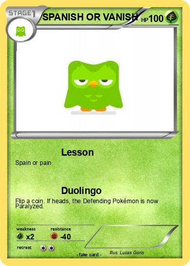 Pokemon SPANISH OR VANISH