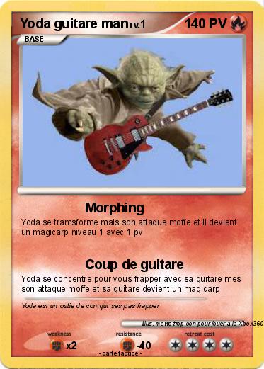 Pokemon Yoda guitare man