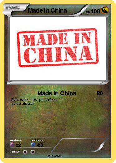 Pokemon Made in China