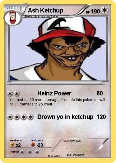Pokemon Ash Ketchup