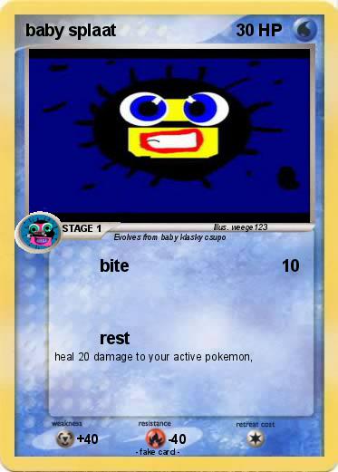 Pokemon baby splaat