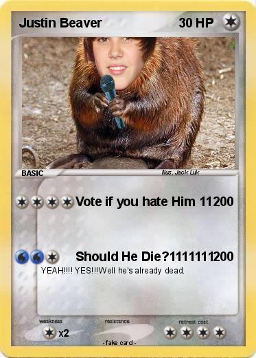 Pokemon Justin Beaver