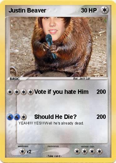 Pokemon Justin Beaver