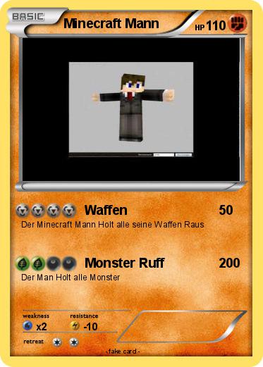 Pokemon Minecraft Mann