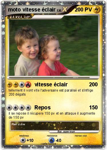 Pokemon moto vitesse éclair