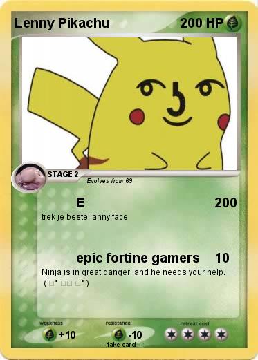 Pokemon Lenny Pikachu