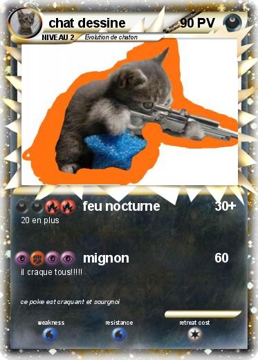 Pokemon chat dessine