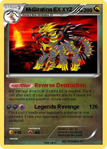 Pokemon M-Giratina EX XYZ