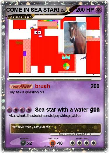 Pokemon COME IN SEA STAR!