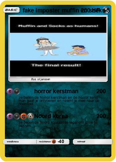 Pokemon fake imposter muffin en socks 3