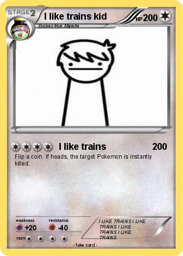 Pokemon I like trains kid