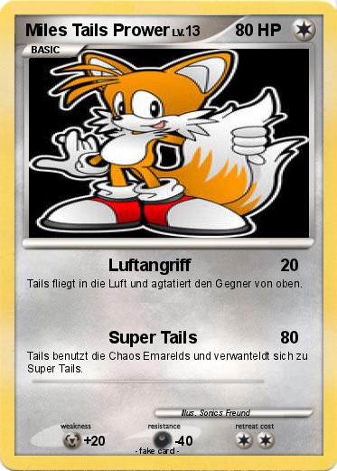 Pokemon Miles Tails Prower