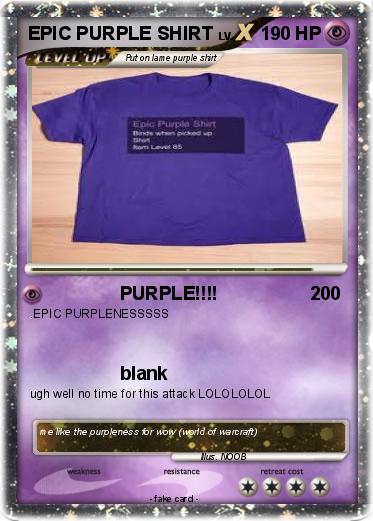 Pokemon EPIC PURPLE SHIRT