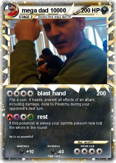 Pokemon mega dad 10000