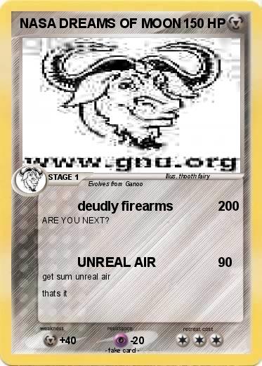 Pokemon NASA DREAMS OF MOON