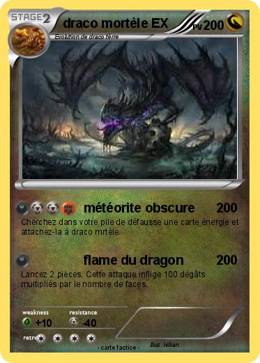 Pokemon draco mortèle EX