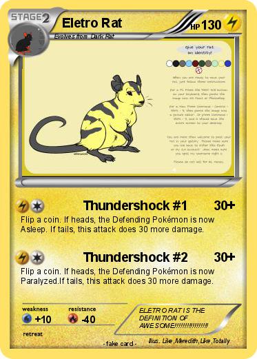 Pokemon Eletro Rat