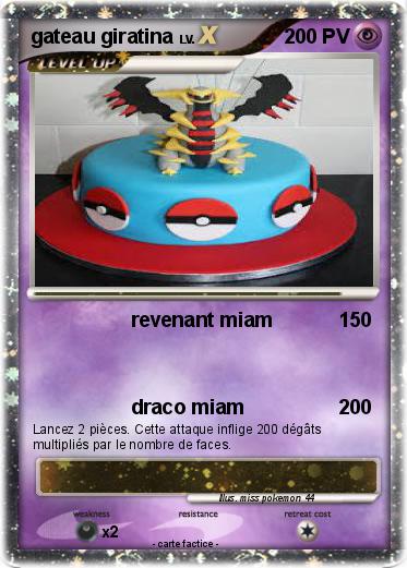 Pokemon gateau giratina