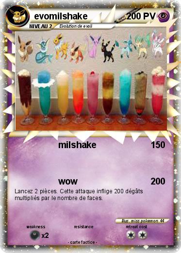 Pokemon evomilshake