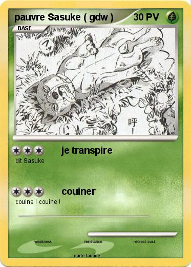 Pokemon pauvre Sasuke ( gdw )
