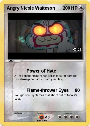 Pokemon Angry Nicole Watteson