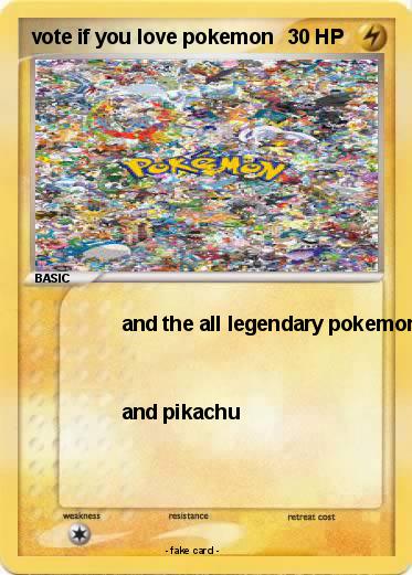 Pokemon vote if you love pokemon