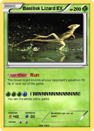 Pokemon Basilisk Lizard EX
