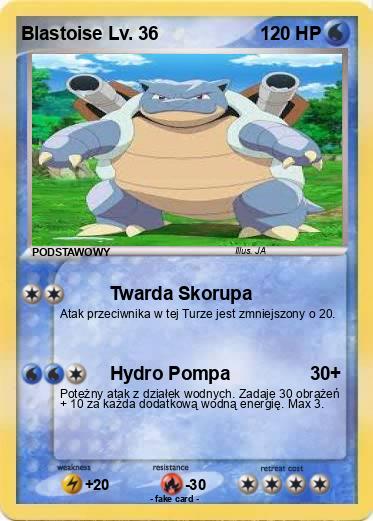 Pokemon Blastoise Lv. 36