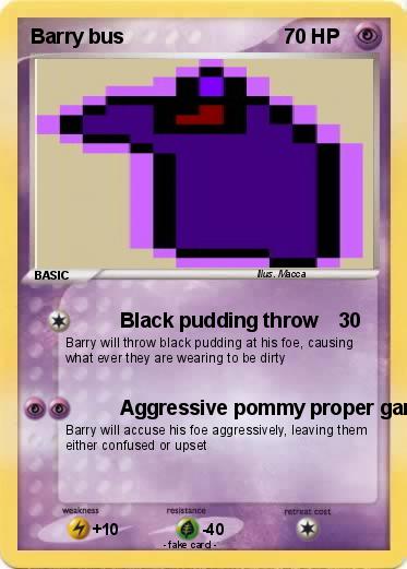 Pokemon Barry bus
