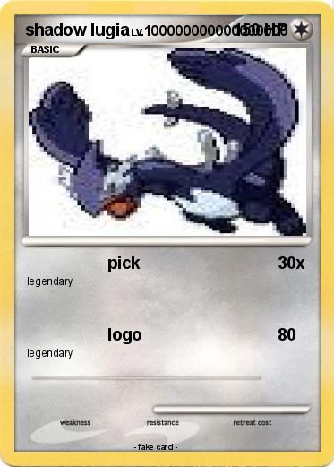 Pokemon shadow lugia