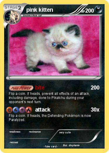 Pokemon pink kitten