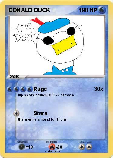 Pokemon DONALD DUCK