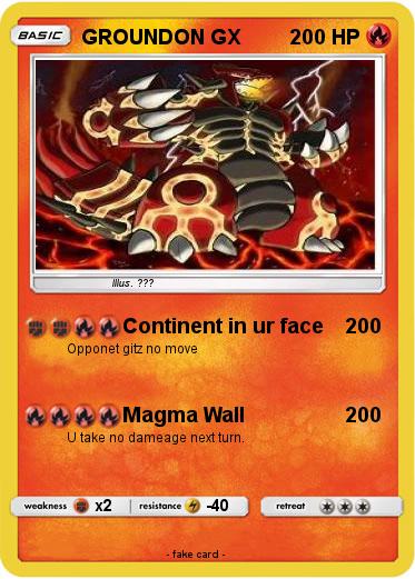 Pokemon GROUNDON GX