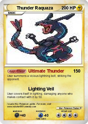 Pokemon Thunder Raquaza