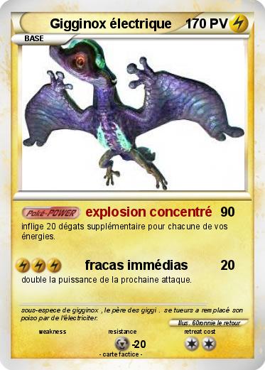 Pokemon Gigginox électrique