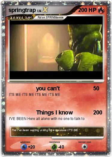 Pokemon springtrap