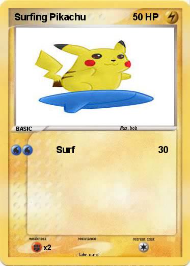 Pokemon Surfing Pikachu