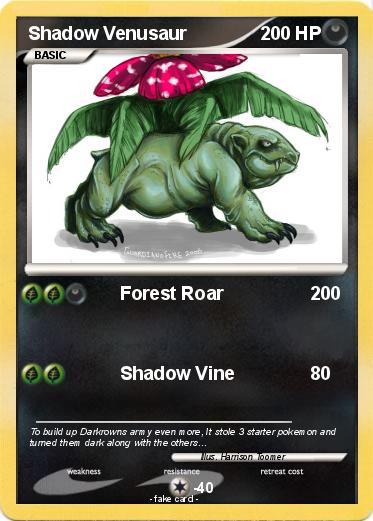 Pokemon Shadow Venusaur