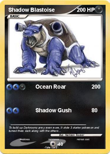 Pokemon Shadow Blastoise