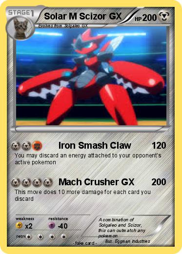 Pokemon Solar M Scizor GX
