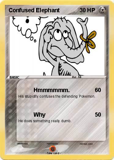 Pokemon Confused Elephant