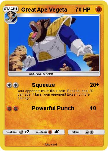 Pokemon Great Ape Vegeta